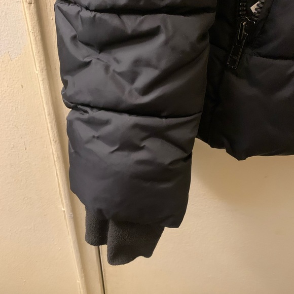 S13/NYC Mercer Puffer Coat with retractable Hood and Fur Trim Black Medium - Picture 5 of 14